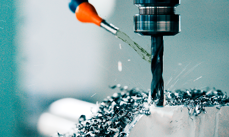 Óleo morlub em máquina industrial 